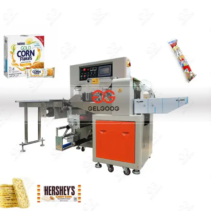 Horizontal Flowing Corn Bar Mini Cake Packing Machine