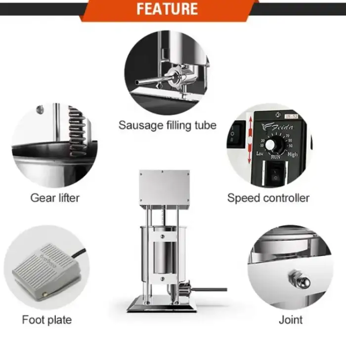 Automatic Electric Sausage Making Machine Sausage Filling Machinery