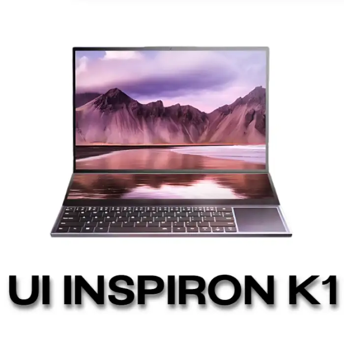 UI Inspiron K1 15.6-Inch Dual Screen Business Laptop: Intel Core i9, 16-32GB RAM, Up to 2TB SSD, Touchscreen