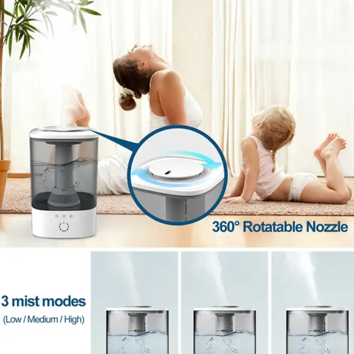 Smart Optional Tuya WiFi Large Room Humidifier 40-60% Constant Humidity HEPA Air Purifier With Humidifier Air Purifiers