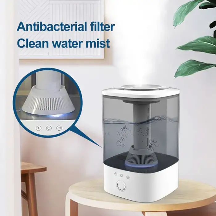 Smart Optional Tuya WiFi Large Room Humidifier 40-60% Constant Humidity HEPA Air Purifier With Humidifier Air Purifiers