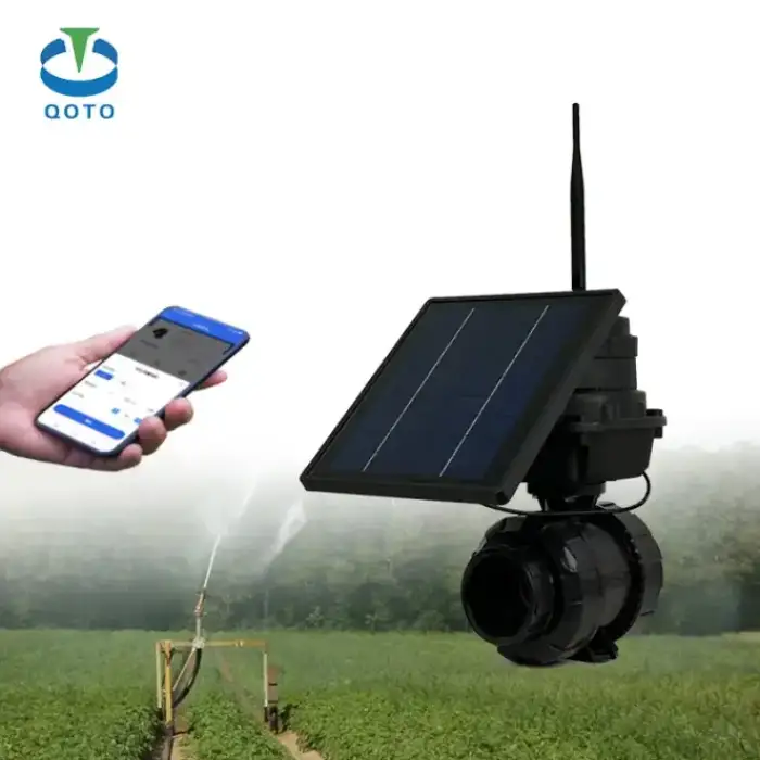 4G Wireless Sprinkler Valve controller with PVC Ball Valve Solar Smart Actuator