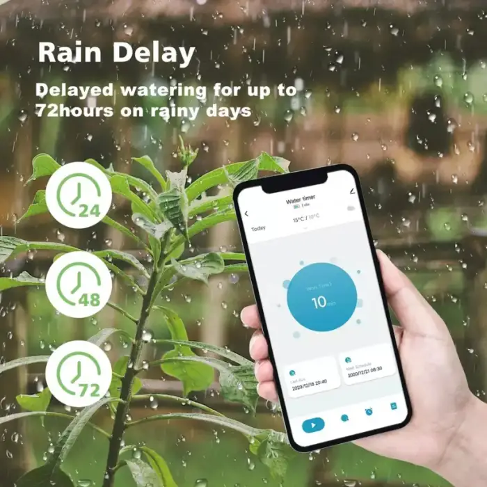 Tuya WiFi+BLE Smart Sprinkler Water Timer APP Remote Controller Automatic Watering Smart Garden Irrigation System