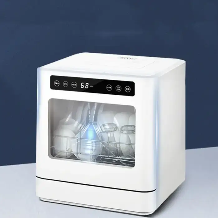 Home Countertop Kitchen Household 6L Water Consumption Machine Small Dish Washer