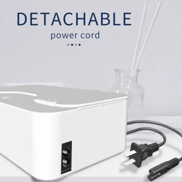 650ml Mini Portable Ultra Plastic Glass Touch Control Ultrasonic Sonic Denture Glass Cleaner Box Washing Machine