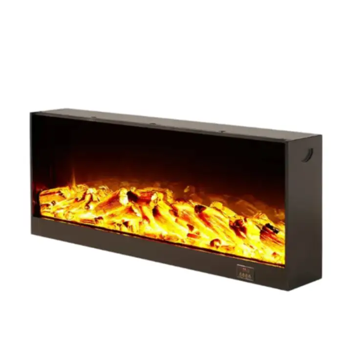 Electric Fireplace 3D Simulation Fire Electric Fireplace Heater Wall Hanging Insert Burner Artificial LED Flame Decoration