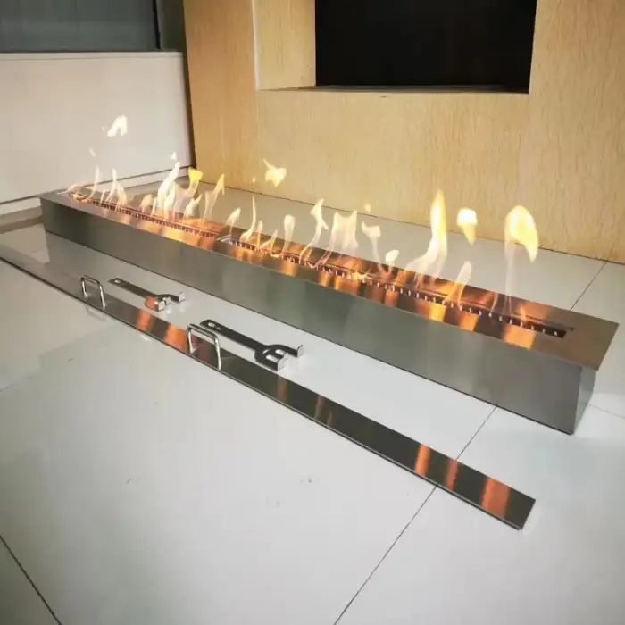 Eco-friendly 40 inch  intelligent electric bio ethanol design fireplace 1000mm inserts heater Alcohol Real Flame Fireplace