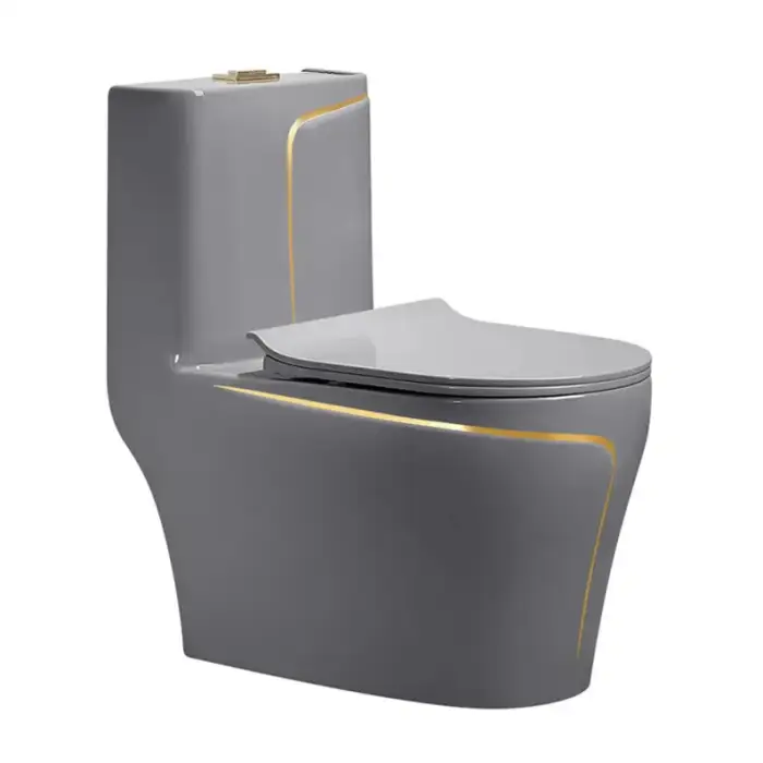 Luxury Modern High-End Diamond Shape Line Toilet For Bathroom