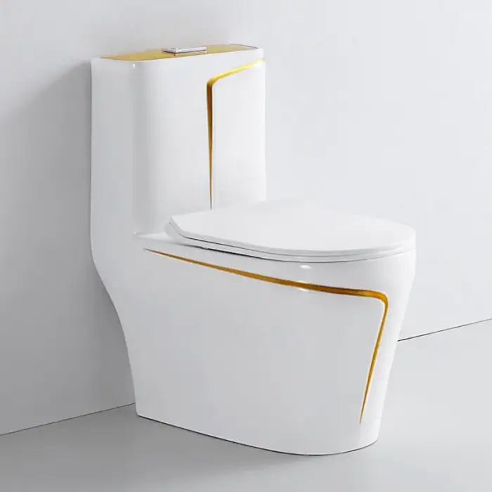 Luxury Modern High-End Diamond Shape Line Toilet For Bathroom