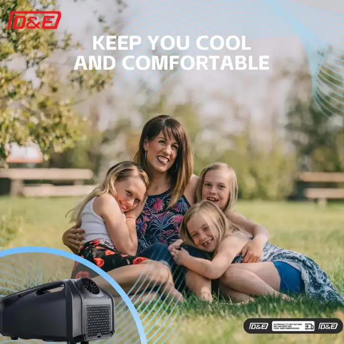 Portable Air Conditioner Mobile Mini AC 2550BTU DC24V 100-240V Fast Cooling Electric for Car RV Tent Indoor Home Hotel