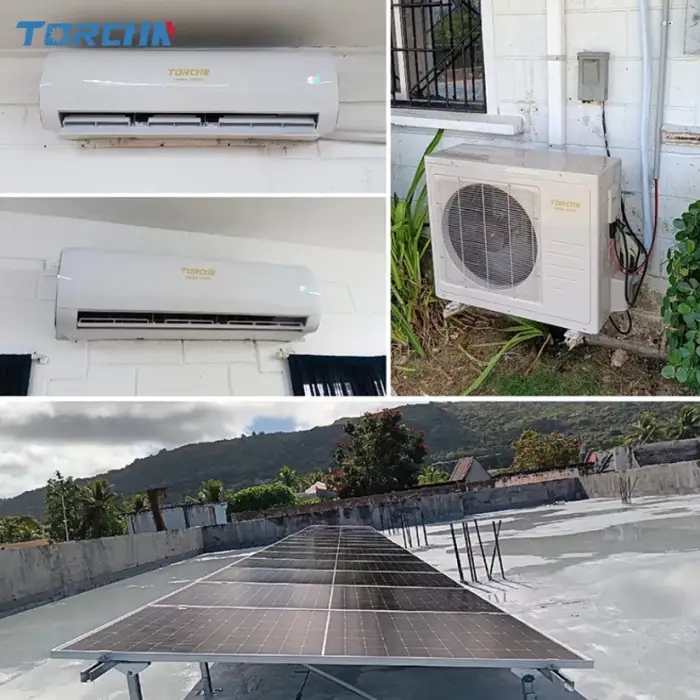 Solar Powered DEYE Air Conditioner Off-Grid DC 48V Hybrid Portable AC 9000 12000 18000 24000 BTU