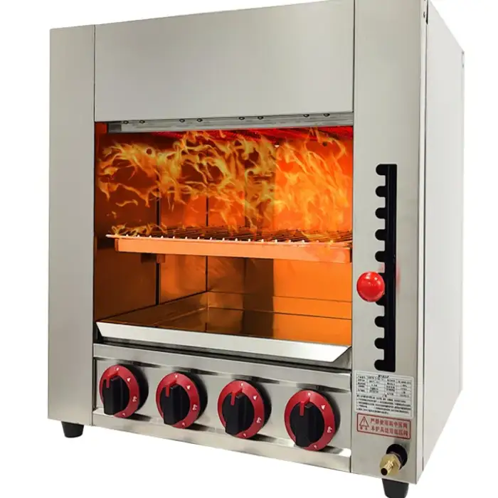 Hotel Restaurant Kitchen Equipment Counter Top Salamander Oven Bbq Grill Salamander Grill Commercial Gas