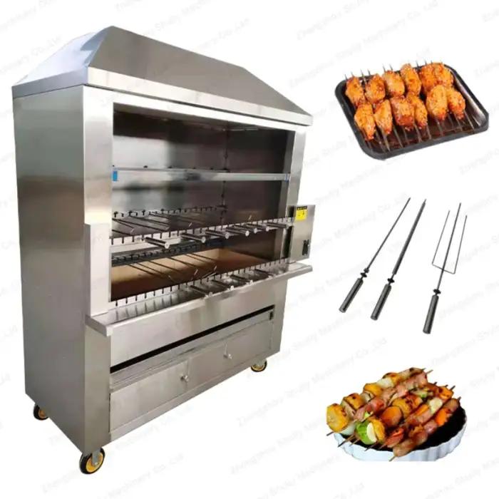 Rotating Brazilian Grill for Restaurant Barbecue Grilled Meat