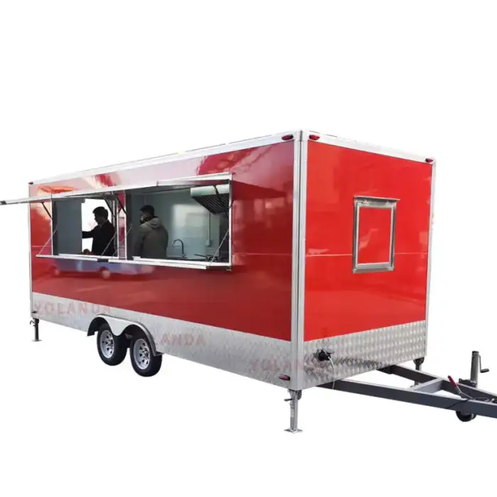 Mobile Catering Airstream Kitchen BBQ Grill Food Trailer Fully Equipped Pizza Oven Food Truck Grill