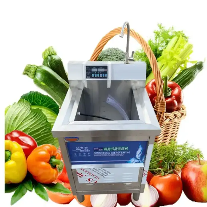 High Efficient vegetable air bubble washing machine - vortex ozone sterilisation to remove pesticides Full Automatic