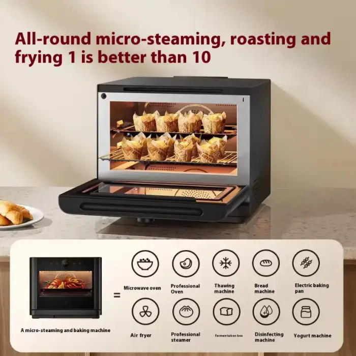 Multi-Function Steam and Bake Oven with Microwave Technology