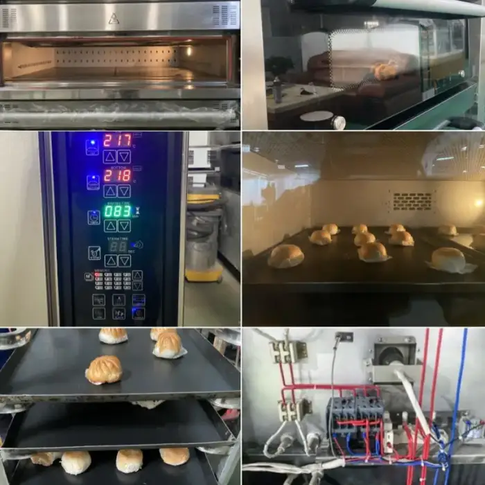 1 Deck 2 Deck Commercial Bakery Baking Oven Machine Home Use and Hotels Electric Gas Bread Making Bakery Deck Oven