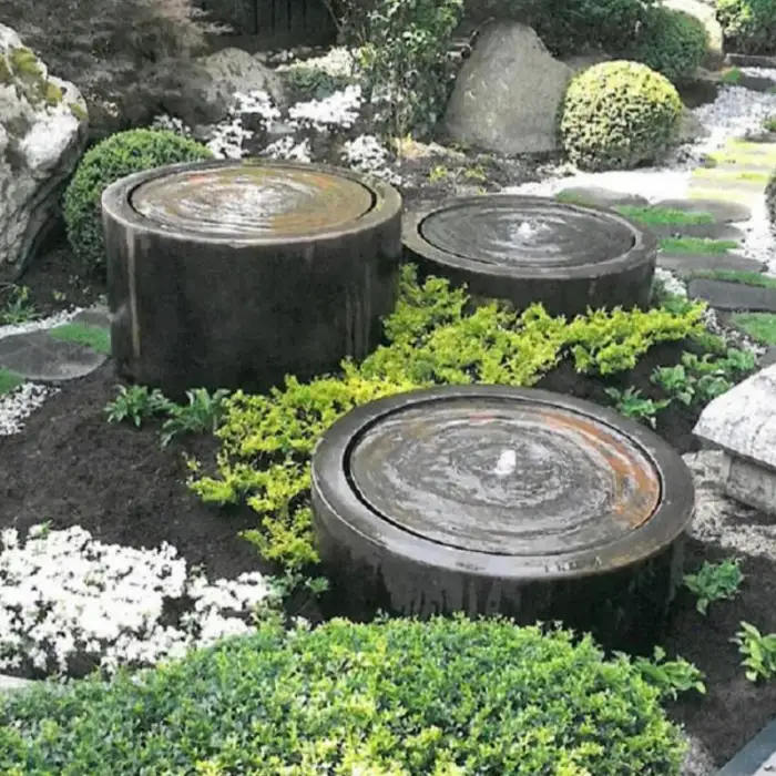 Corden Steel Round Fountain Garden Products for Garden Park Decoration