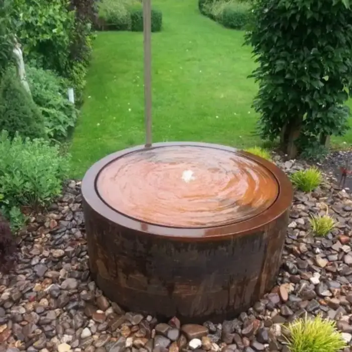 Corden Steel Round Fountain Garden Products for Garden Park Decoration