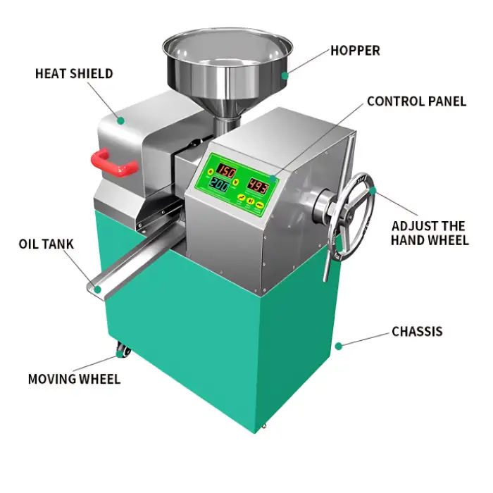 P10 Heavy-Duty Oil Press Machine for Home and Commercial Use