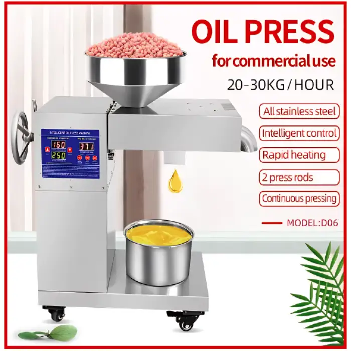 D06 Multifunctional Castor Oil Press Machine – Cold & Hot Pressing