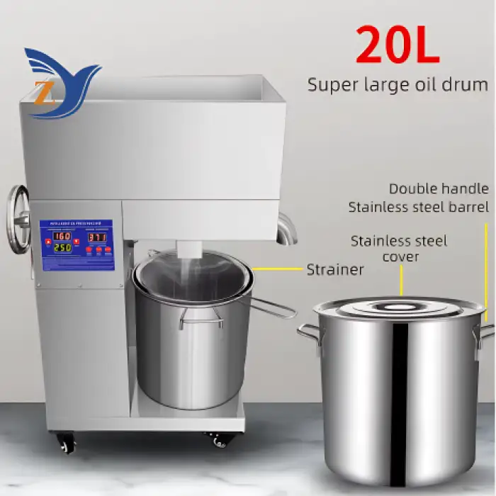 D08 High-Capacity Oil Press Machine – Home & Commercial Use