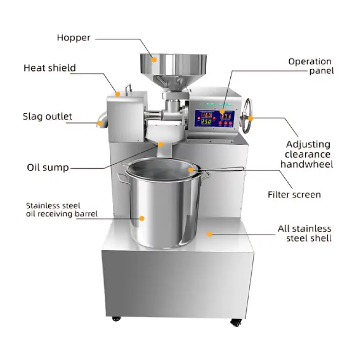 P30 Medium-Sized Oil Press Machine – Fully Automatic with Digital Temperature Control