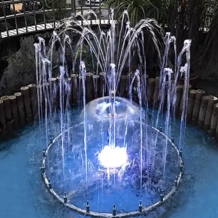 Garden Fountain - Submersible Fountain Pump with LED Light, Angel Water Fountain Outdoor