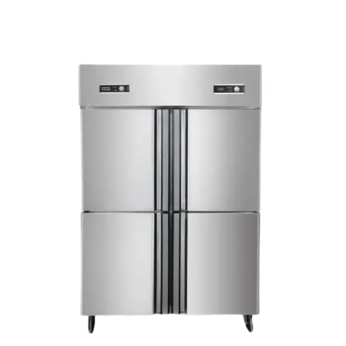 1500L Deep Freezer  4 Door Stainless Steel Upright