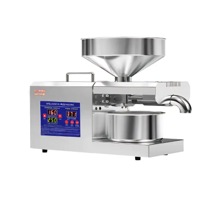 K39 Oil Press Machine Commercial Stainless Steel Temperature Control Peanut Squeeze Almond Sesame Sunflower Extractor