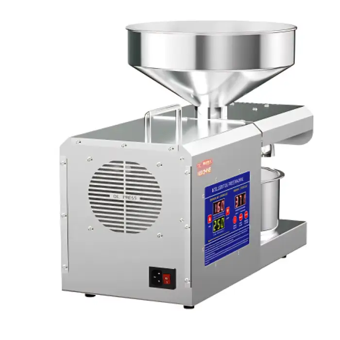 K39 Oil Press Machine Commercial Stainless Steel Temperature Control Peanut Squeeze Almond Sesame Sunflower Extractor