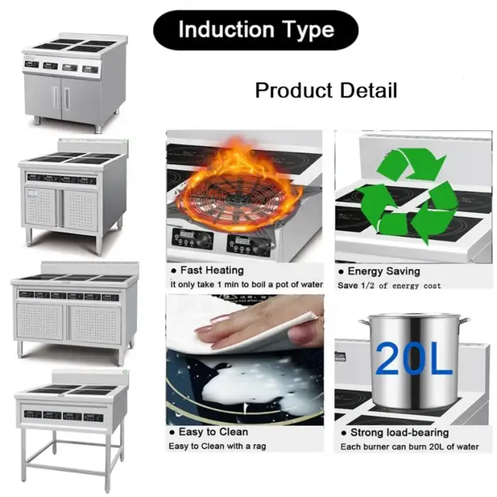 3.5kw Restaurant Induction Stove Kitchen Electric Cooking