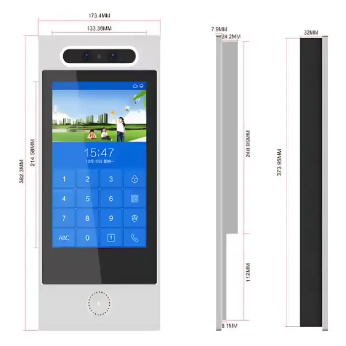 TC 5000D 20B Digital Intercom Outdoor Station with Facial Recognition