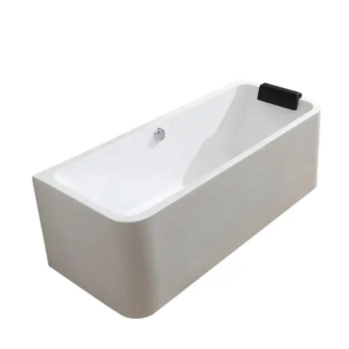 Acrylic Indoor Luxury Jacuzzier Whirlpool Freestanding Surfing Massage Spa Bathtub With Led Color Light