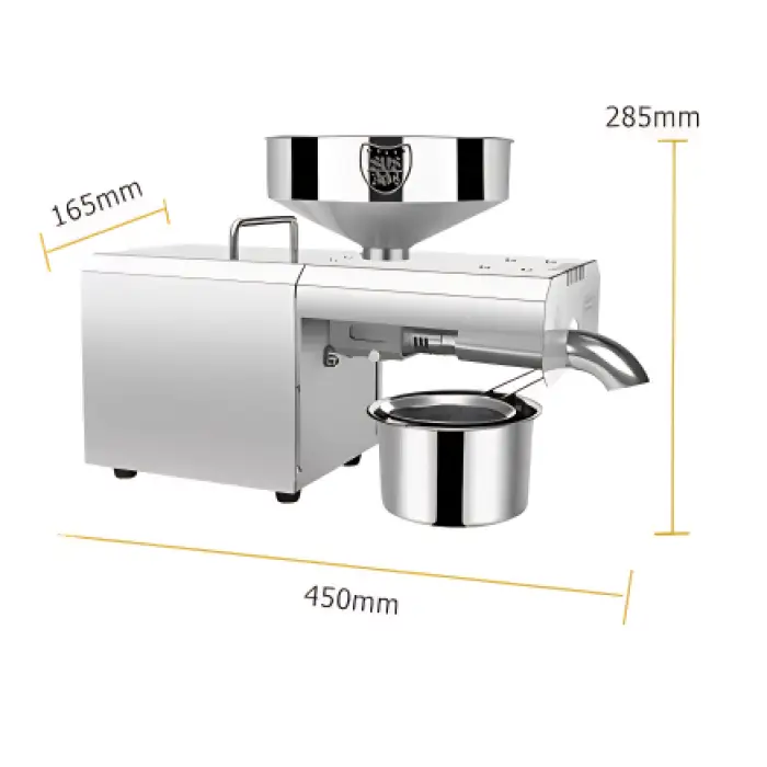 Electric Oil Press Machine RG-307 – High-Efficiency Oil Extractor for Home and Small Business Use