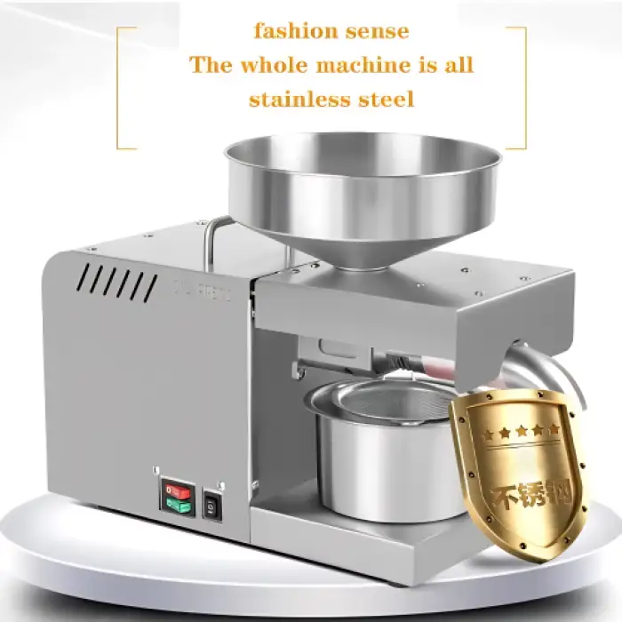 X5 Flaxseed & Sesame Peanut Oil Press – Stainless Steel Temperature Control 610W