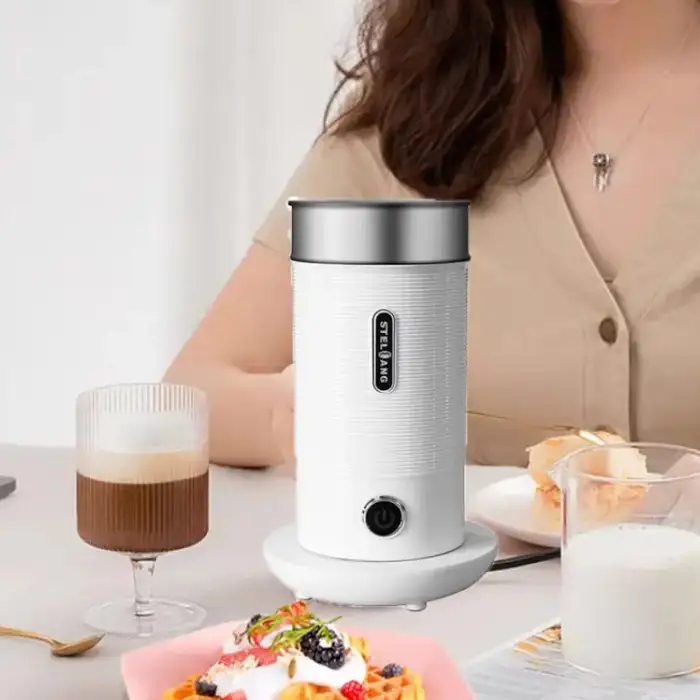 Stainless Steel Automatic Electric Portable Coffee Foam Maker Mini Steam Kitchen Italian Coffee Milk Frother Warmer