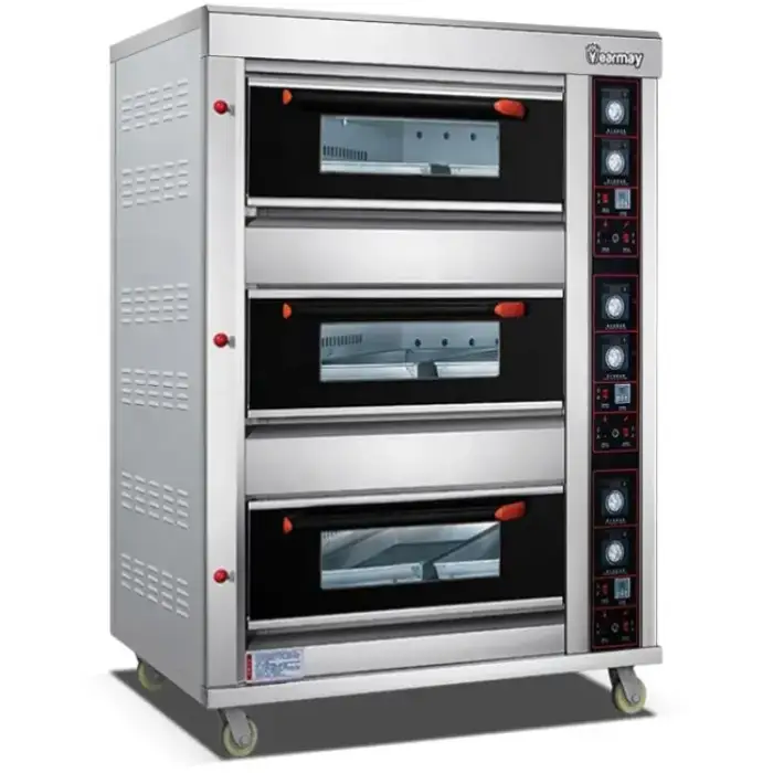 Yearmay Gas Bread Oven – Single Deck, 3 Deck 6 Tray Capacity