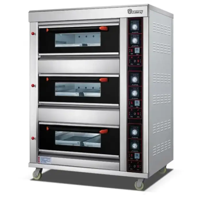 Yearmay Gas Bread Oven – Single Deck, 3 Deck 6 Tray Capacity