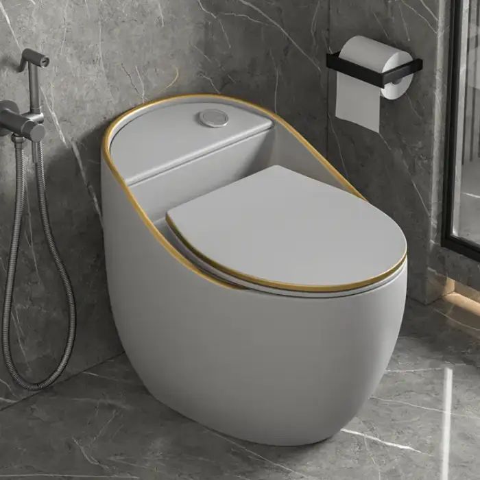 Bathroom Luxury Hotel Egg Shaped Toilet -Trap One Piece