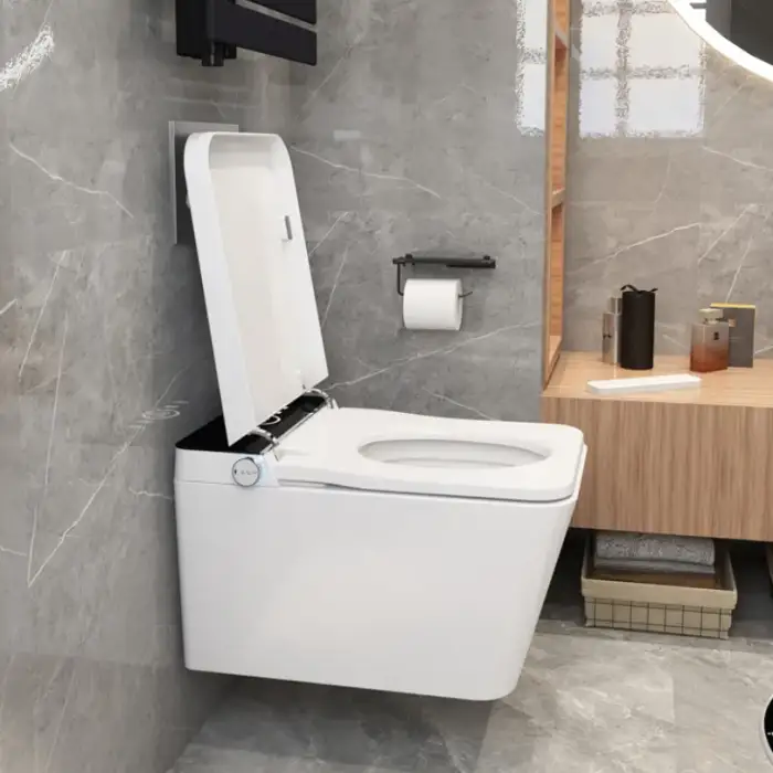 Cleaning Intelligent Hanging Bathroom Ceramic Smart Wall Hung Toilet