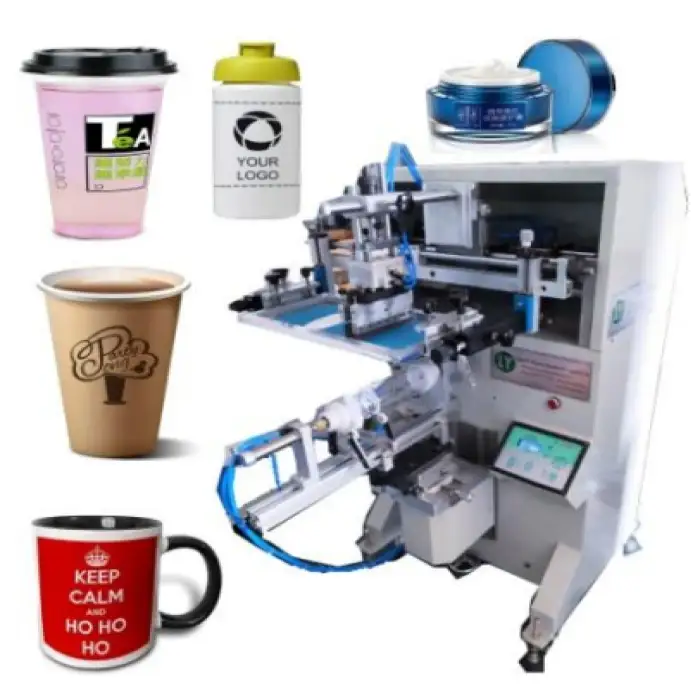 Multi functional Cylindrical silk screen printing machine