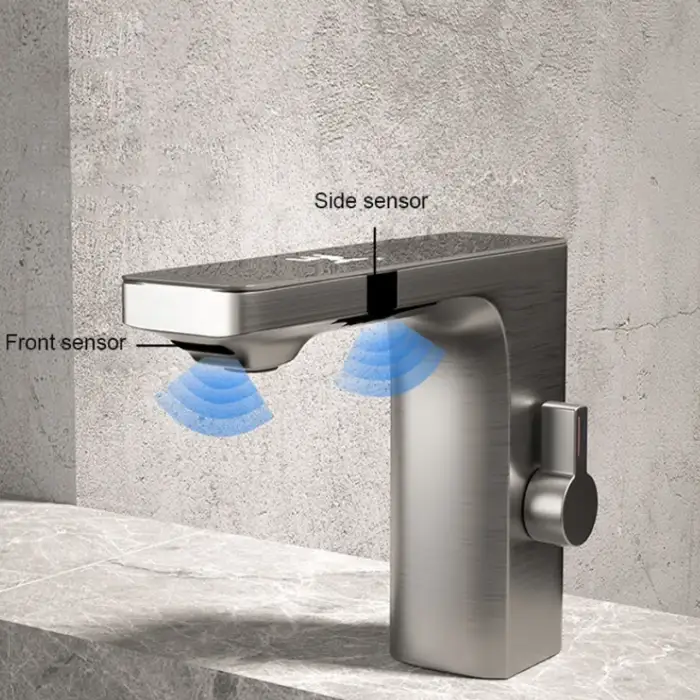 Brass Hands-free Touchless Wash Basin Sink Smart Faucet Sensor Water Mixer Digital Faucet