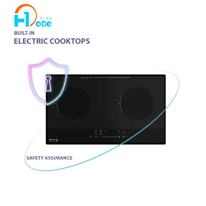 Cooktop 2 Burner with 9 Cooking Levels and Precise Temperature Control Each