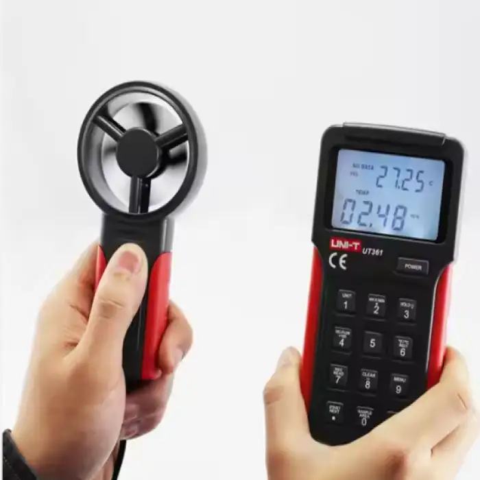 UNI-T UT361 LCD Screen Displaying Digital Anemometer Wind Speed Counter Measure Wind Speed Air Volume Air Temperature