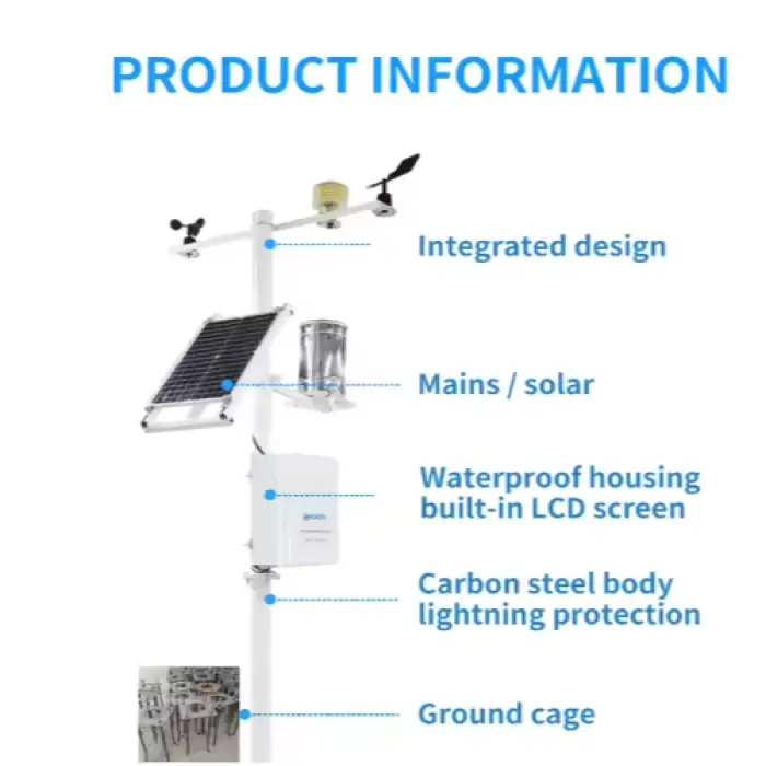 Automatic Weather Station FT-QC10 for Industry, Greenhouse, and Smart Agriculture