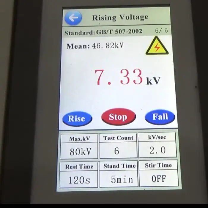 Fully Automatic BDV Oil Tester HZJQ-X1 Testing Machine