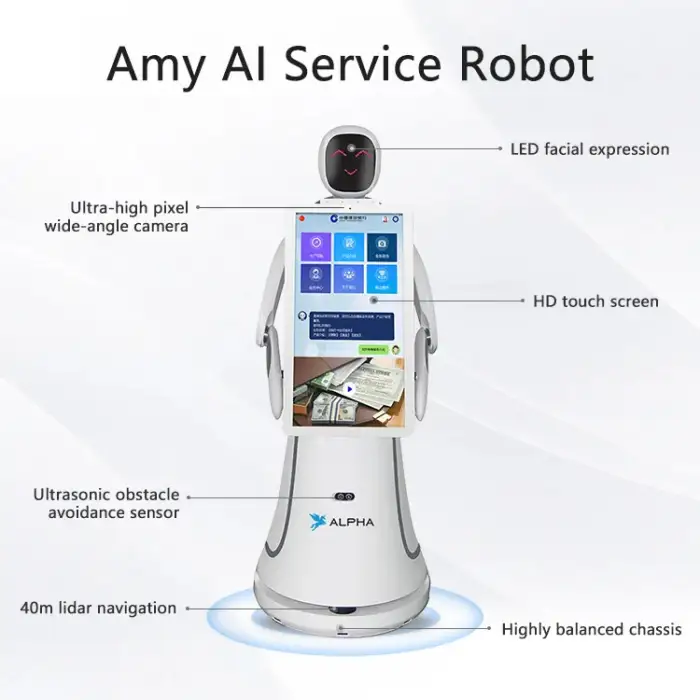 Amy Plus Reception Robot - Smart Interactive Hospitality Solution