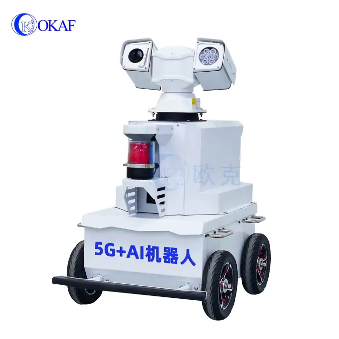 5G AI Intelligence Patrol Robot with Interphone System for Security Surveillance