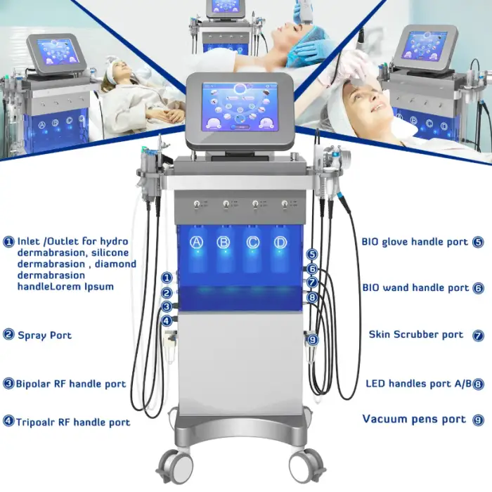 Hydra Dermabrasion Facial Microdermabrasion Machines: Oxygen Hydra Derma Beauty Equipment for Salons